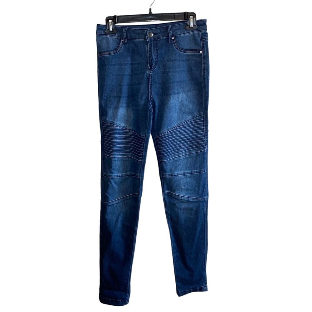 Balera Child Large Moto Style Dance Jeans Dark Wash Stretch Performance Pants